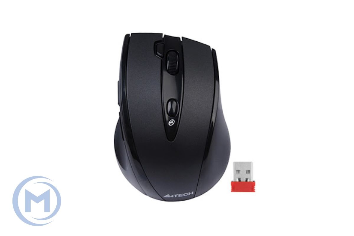 Беспроводная мышь A4TECH G10-770FL Right-hand Fit , Black, 800-2000dpi, 7btn, 1AA Alkaline Battery