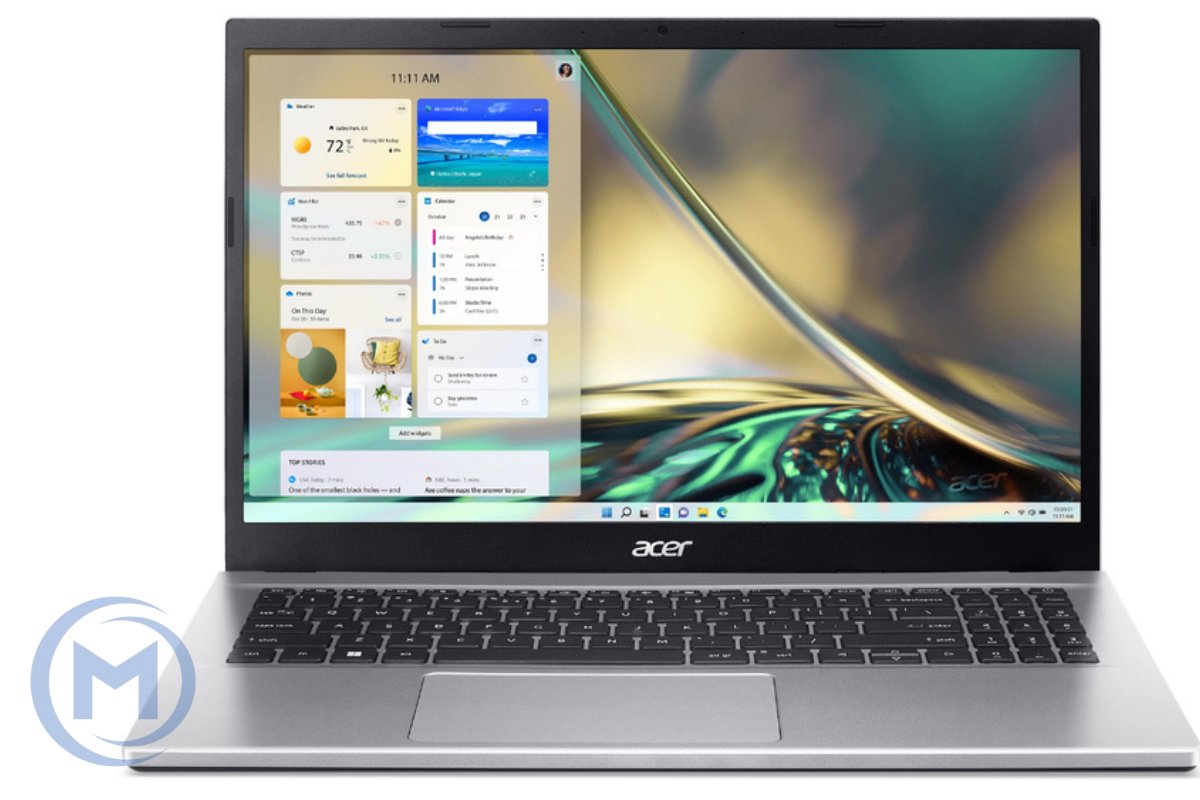 Acer Aspire A315-59 Pure Silver Intel Core i5-1235U (10ядер 12потоков, up to 4.4Ghz), 12GB DDR4, 256GB M.2 NVMe PCIe, Intel® Iris® Xe Graphics Eligible 80EUs, 15.6" IPS FULL HD (1920x1080), WiFi, BT, Cam, LAN RJ45, DOS, Eng-Rus Заводская Клавиатура
