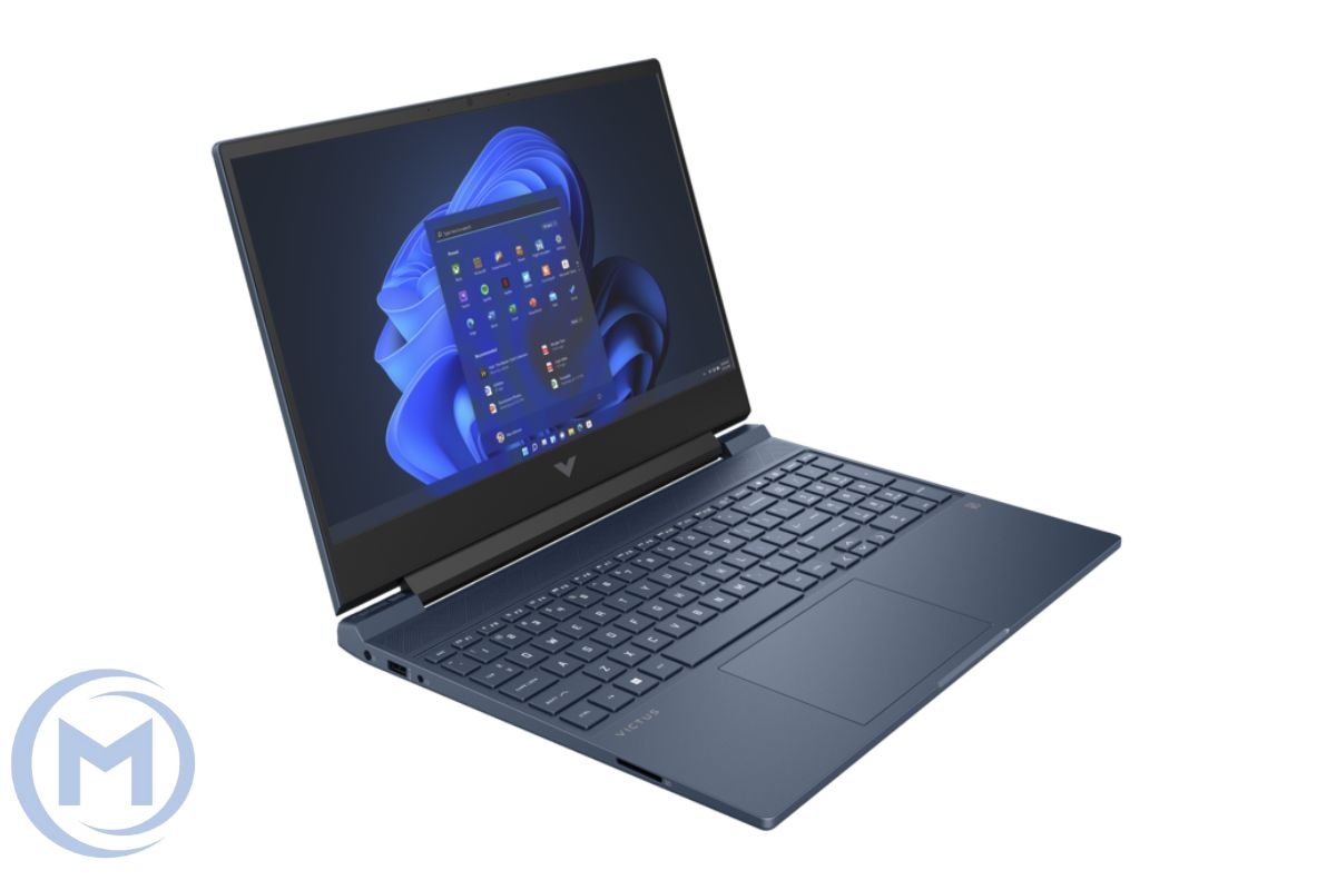 Ноутбук HP VICTUS 15-fa1093dx Intel Core i5-13420H(3.40-4.60GHz), 16GB DDR4, 512GB SSD m.2 NVMe, NVIDIA RTX 3050, 15.6" FHD IPS144Hz, WiFi, BT, HD Cam, LAN, Win11H, клав.с подсв. Eng-Rus, темно синий