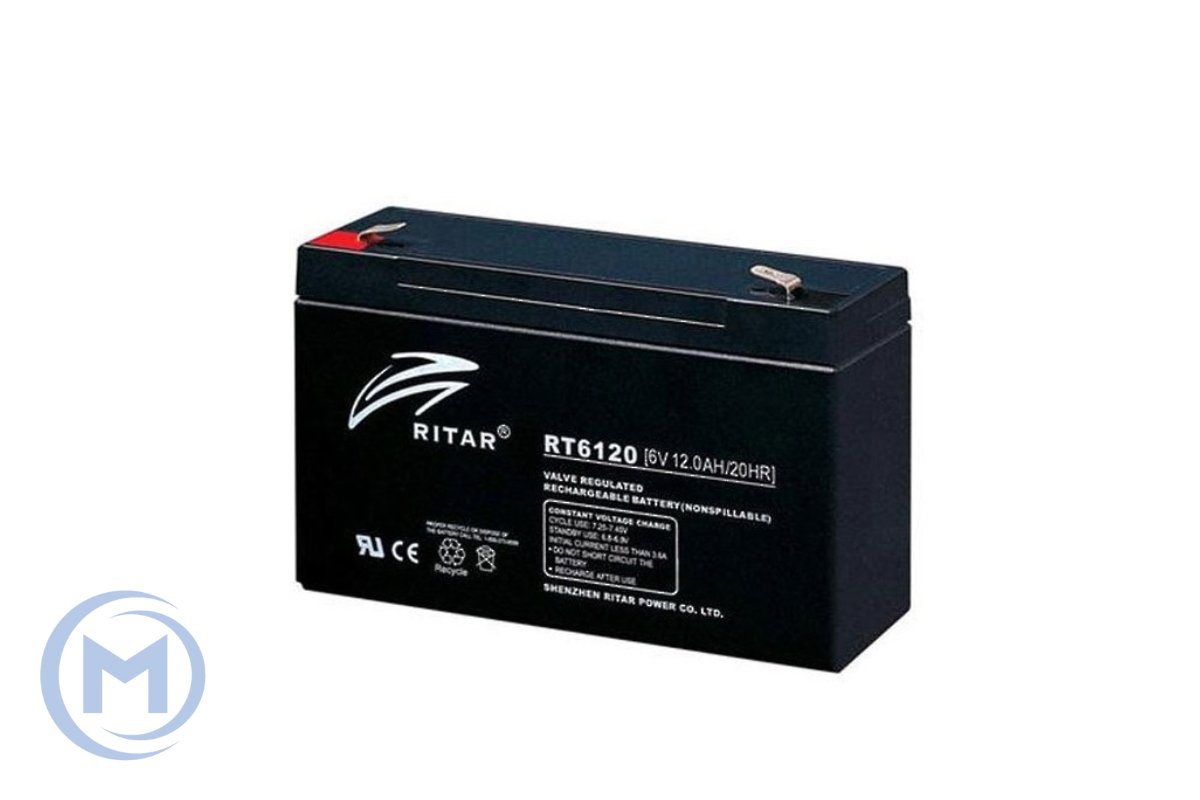 Аккумулятор 6V 12AH Ritar RT6120