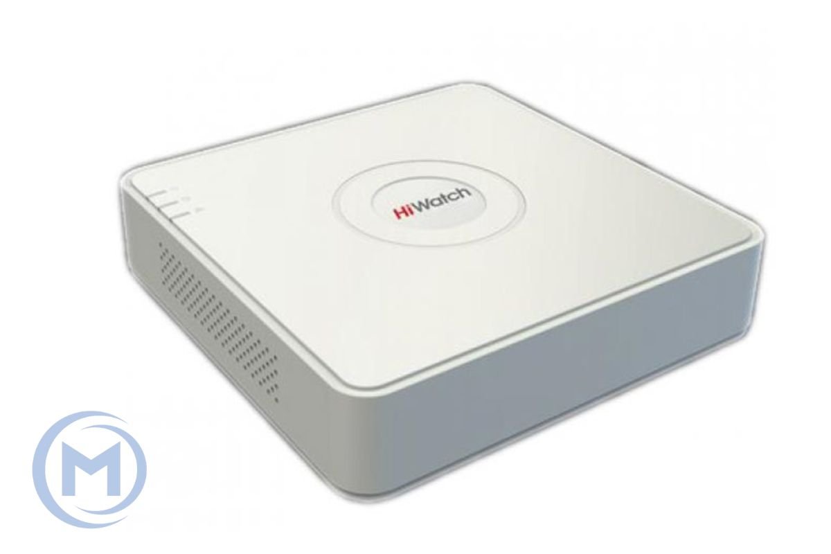 NVR HIWATCH DS-N304(D) (80mbps,4 IP,1ch/8MP,4ch@1080P,1HDD upto 6TB,GLAN,H.265)