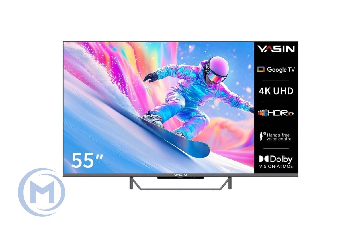 YASIN LED TV 55Q90 55" 4K UHD 3860×2160, Android 11 + GoogleTV 450 cd/m2 1000000:1 6ms 178/178 WiFi