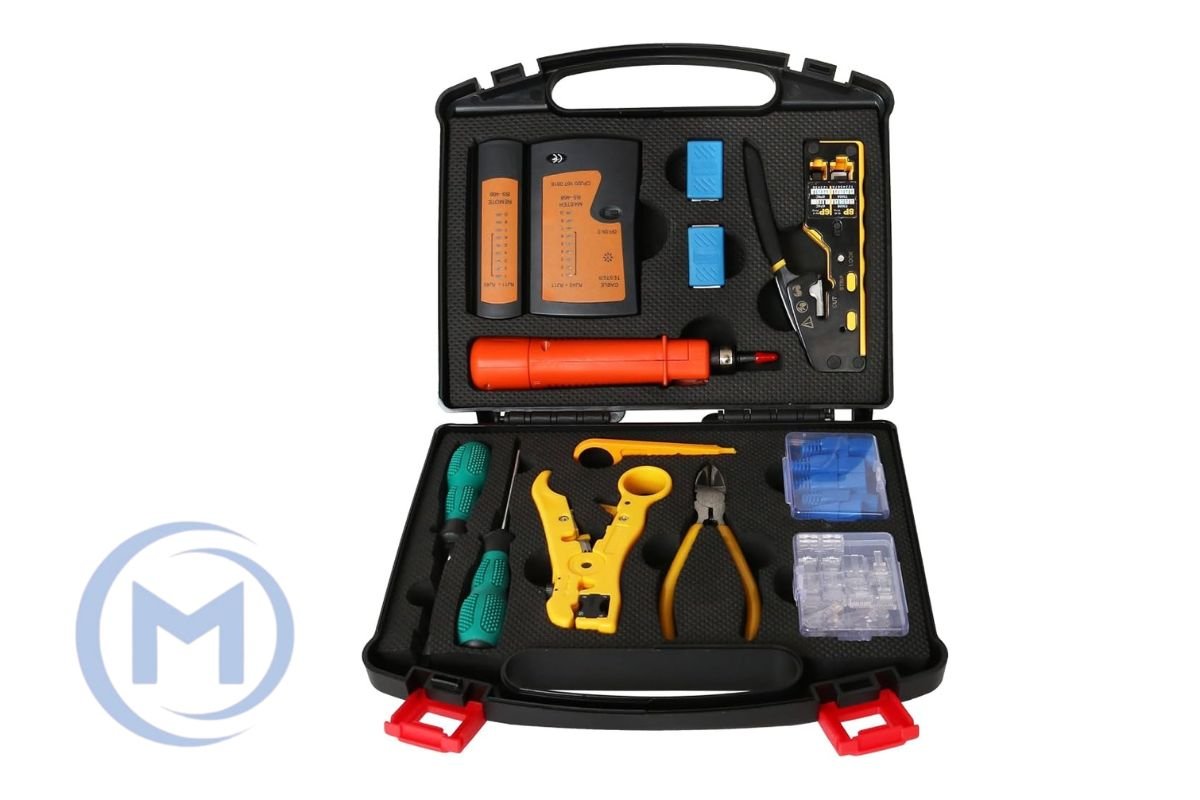 UTP набор HSD HS-T02EK EZ 5-in-1 (EZ Crimper, Cutter, Stripper, Cable Tester, EZ Cat5e RJ45 50 pcs)