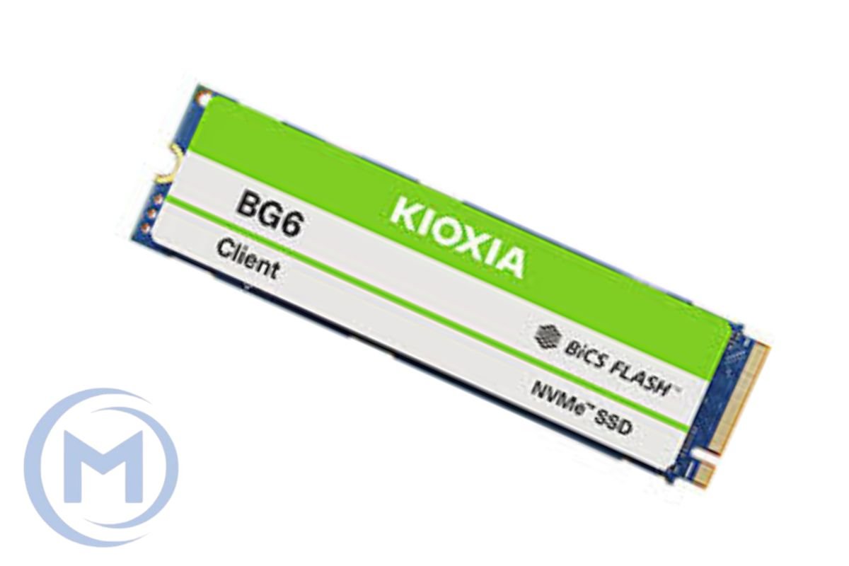 KIOXIA (Toshiba) BG6 512GB PCIe NVMe Gen4x4, M.2 2280, BiCS FLASH TLC, Read/Write up to 4800/4000MB/s, [KBG60ZNV512G] OEM
