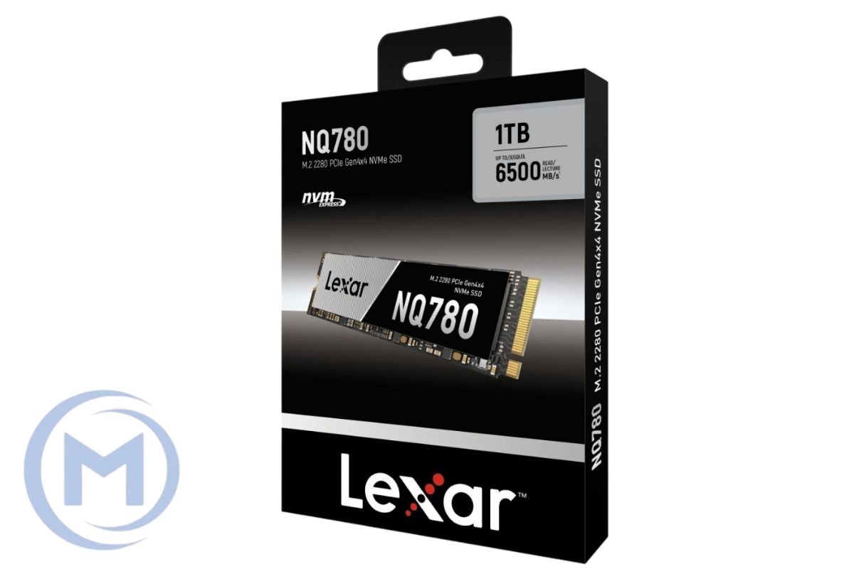 Lexar NQ780 1TB PCIe NVMe Gen4x4 M.2 2280, RW Speed up to 6000/2500 MB/s, [LNQ780X001T-RNNNG]