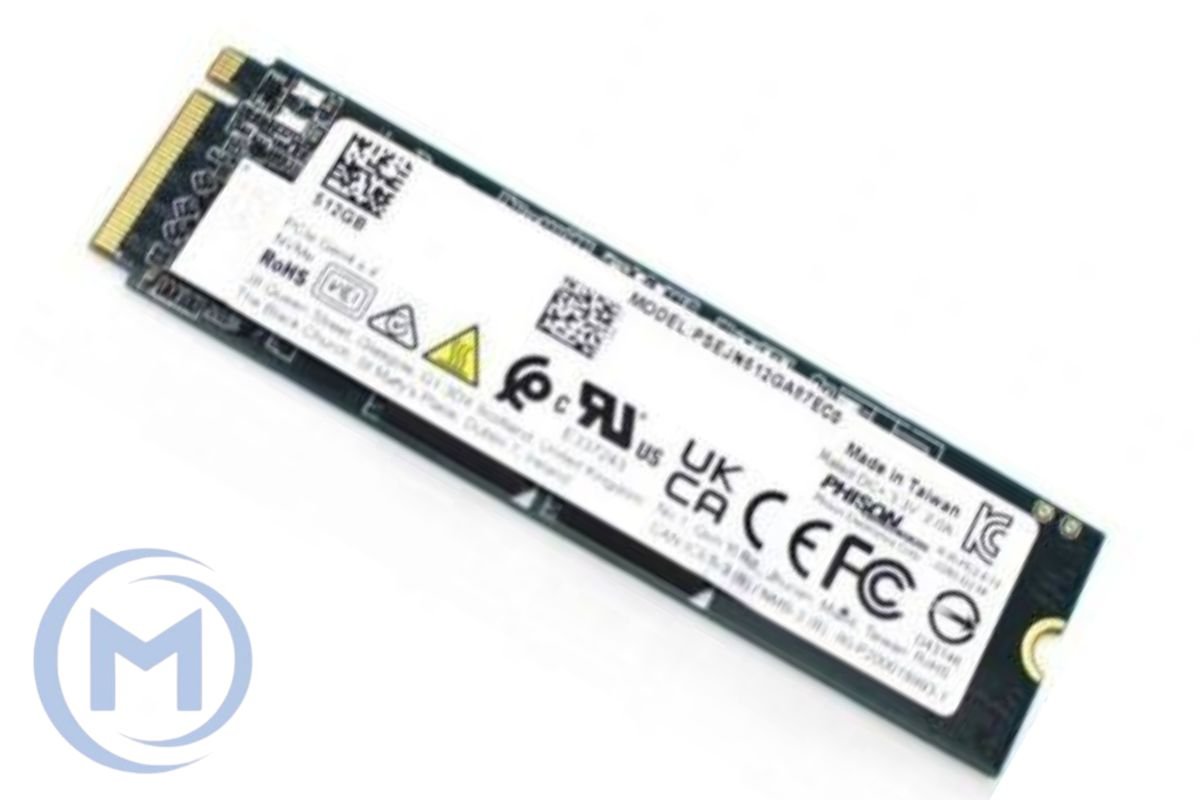 PHISON 512GB PCIe NVMe Gen4x4, M.2 2280, Read/Write 4700/2300MB/s [PSENN512GA87QC0] OEM
