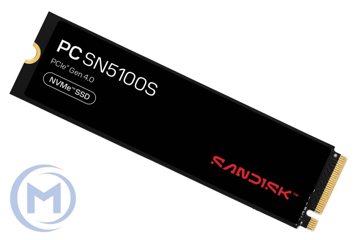 Sandisk PC (Western Digital) SN5000S 512GB PCIe NVMe Gen4x4, M.2 2280, Read/Write 4800/3300MB/s, IOPS 4K Read/Write 460K/800K [SDEPNSJ-512G-1132 OEM]