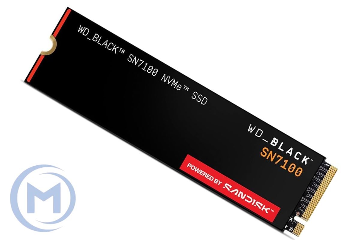 Western Digital BLACK SN7100 2TB PCIe NVMe Gen4x4 M.2 2280, RW Speed up to 7250/6900 MB/s, Expansion for PS5, Gaming Console, [WDS200T4X0E]