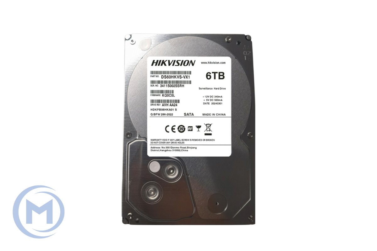 Hikvision 6TB 5400prm 256MB DS60HKVS-VX1 SATA3