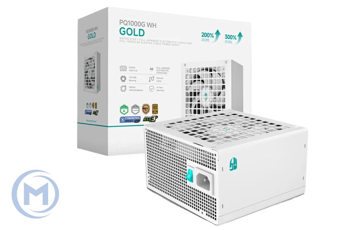 Power Unit DEEPCOOL PQ1000G WH WHITE 1000W 80 PLUS GOLD certified 100-240V/ATX12V 2.3 & SSI EPS 12V