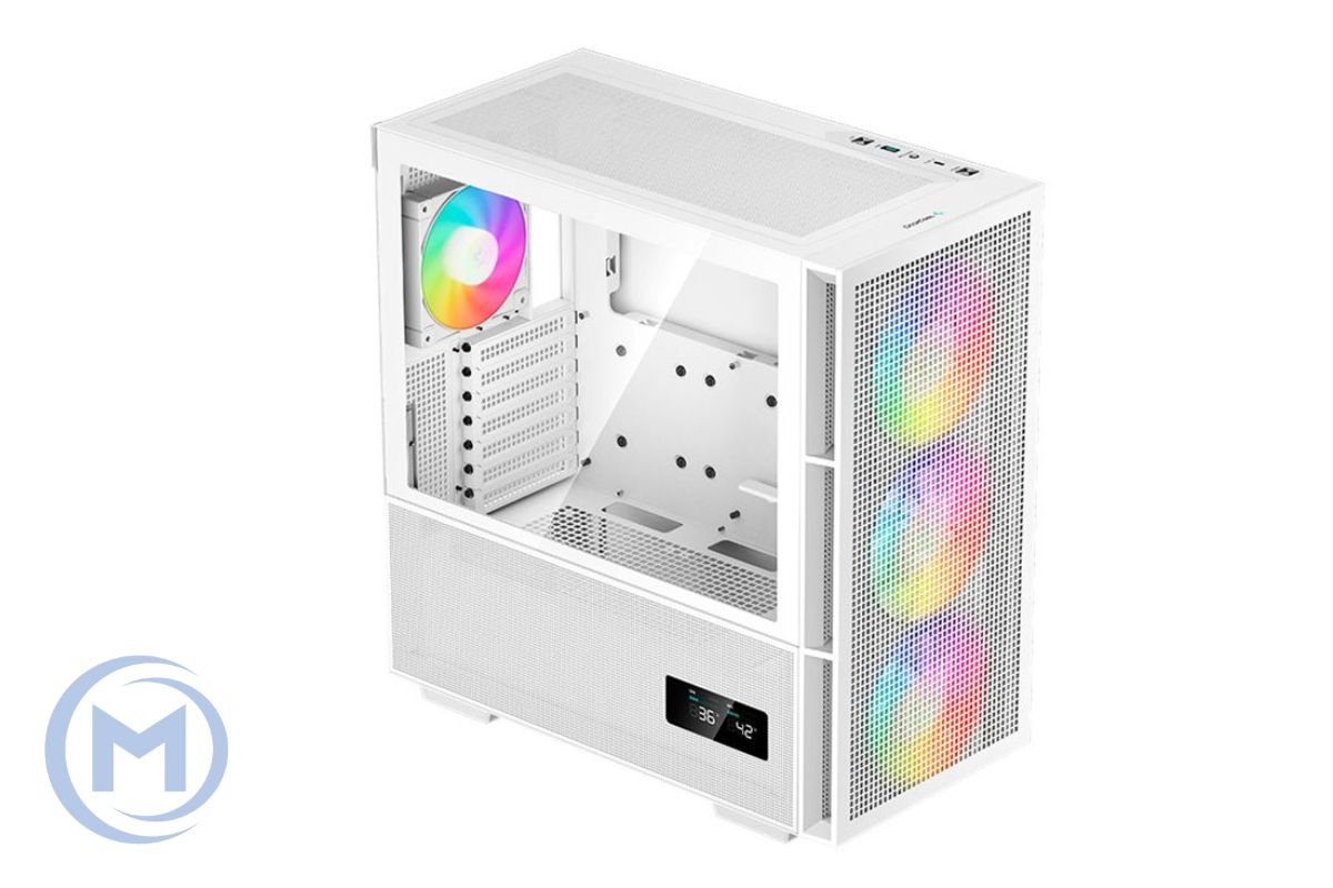 DEEPCOOL EATX CH560 DIG. WH WHITE w/o PSU USB3.0×2 Type-C*1 ARGB 3*140mm+1×120mm FAN (360mm)