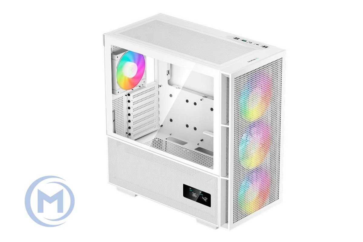 DEEPCOOL EATX CH560 WH WHITE w/o PSU USB3.0×2 Type-C*1 ARGB 3*140mm+1×120mm FAN