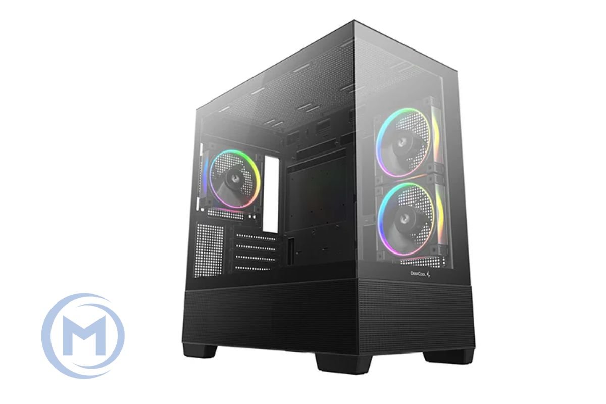 DEEPCOOL MATX CG380 3F w/o PSU USB3.0×2 Front , Type-C + 120mm*3 ARGB fans