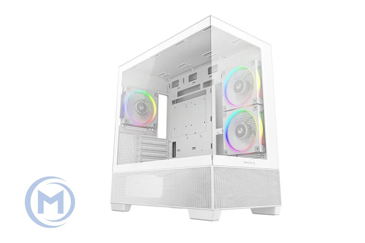 DEEPCOOL MATX CG380 3F WH WHITE w/o PSU USB3.0×2 Front , Type-C + 120mm*3 ARGB fans