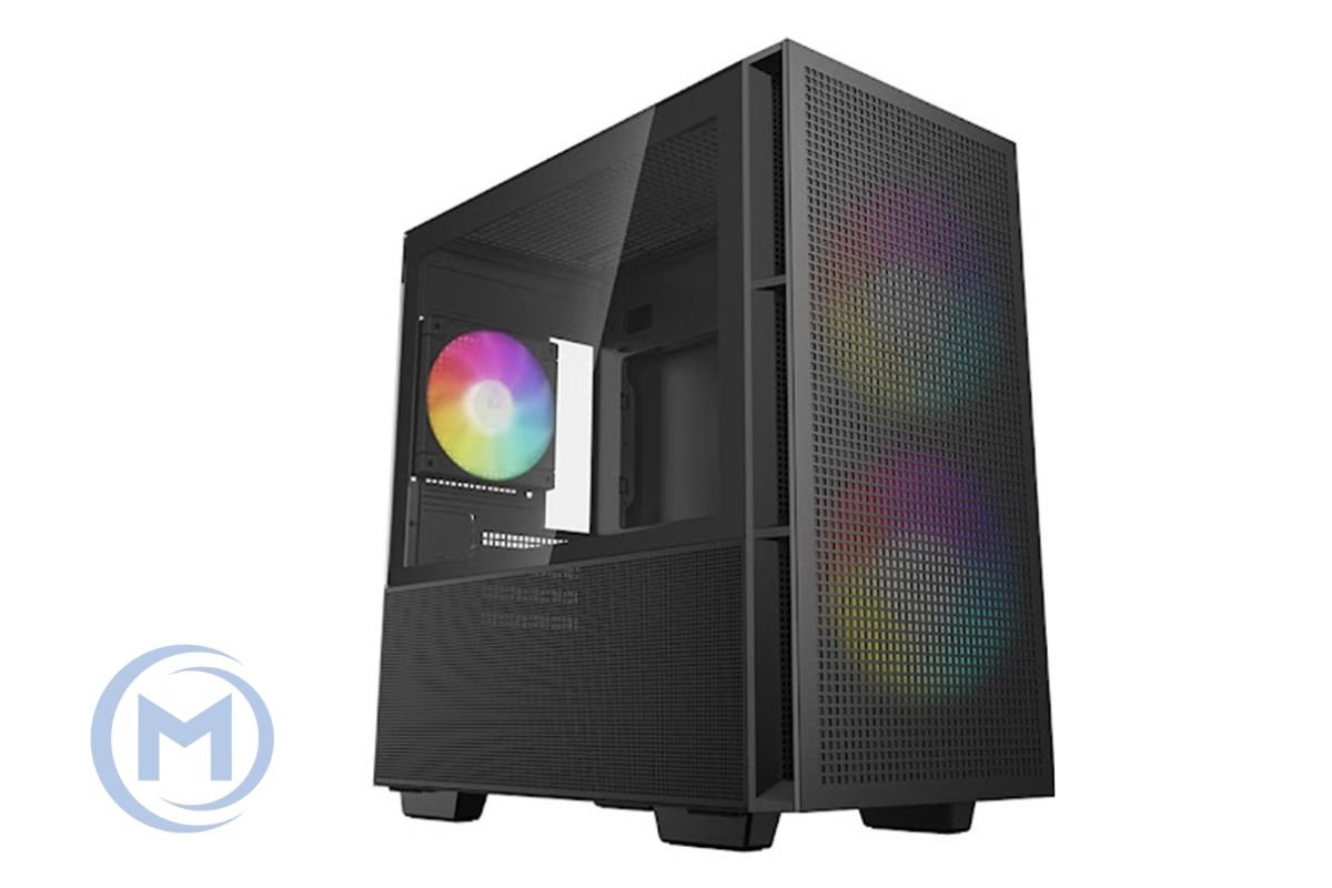 DEEPCOOL MATX CH360 w/o PSU USB 3.0 2×140mm ARGB fan, Front Type-C, Mesh panel