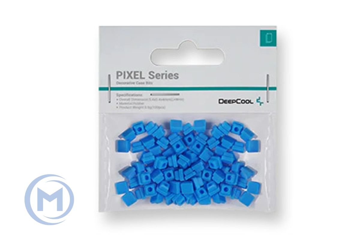 Декоративный резиновый элемент DEEPCOOL PIXEL BU для корпусов DEEPCOOL MESH (100 pcs pack), синий
