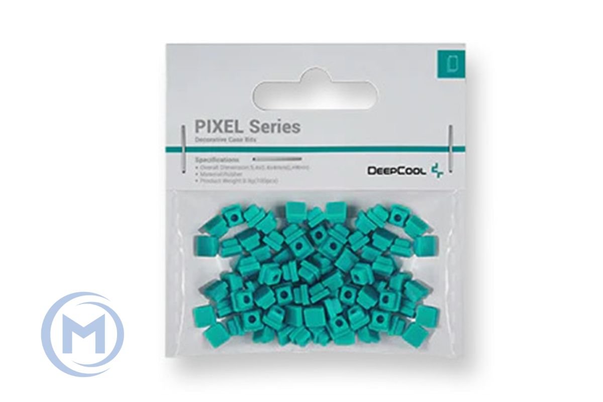 Декоративный резиновый элемент DEEPCOOL PIXEL GB для корпусов DEEPCOOL MESH (100 pcs pack), зеленый