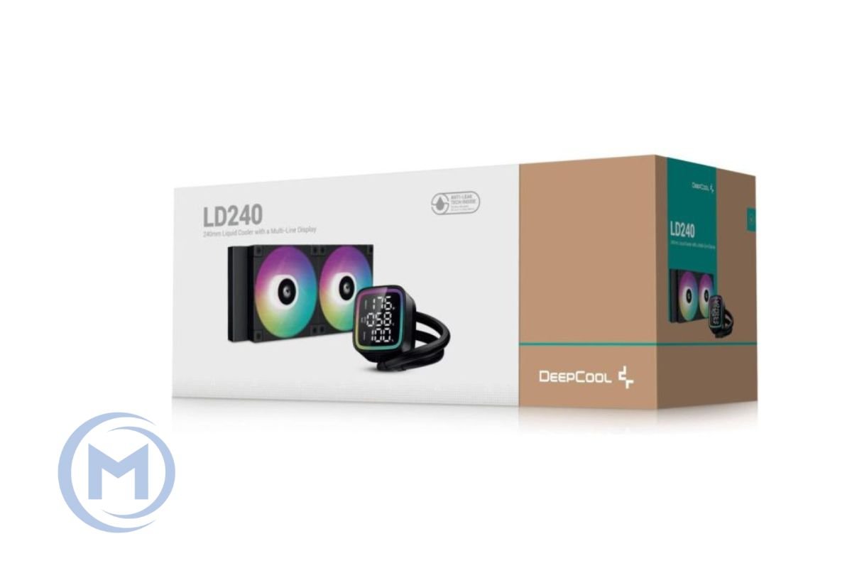DEEPCOOL LD240 ARGB 120*2 FAN DIG. CPU STATUS LGA20xx/1700/1200/115*/AMD