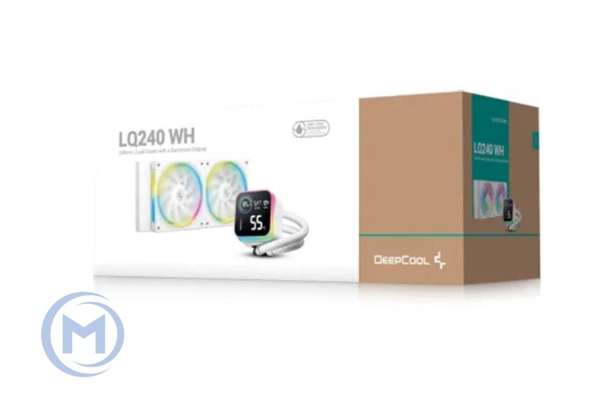 DEEPCOOL LQ240 WH WHITE ARGB 120*2 FAN, LED DIGITAL DISPLAY, LGA20xx/1700/1200/115*/AMD
