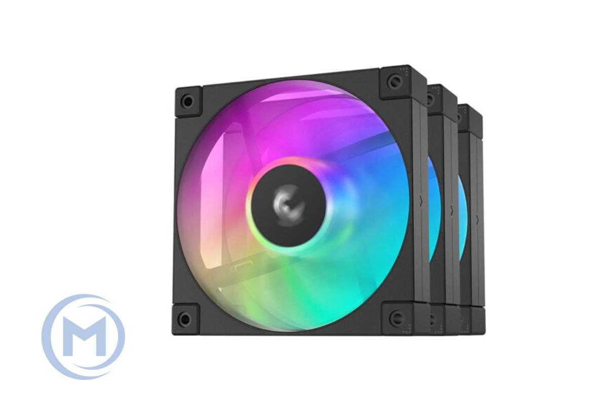 Cooler for PSU/CASE DEEPCOOL FD12(3 IN 1 SET) ARGB PWM HDB BLACK 500-2050rpm 120mm
