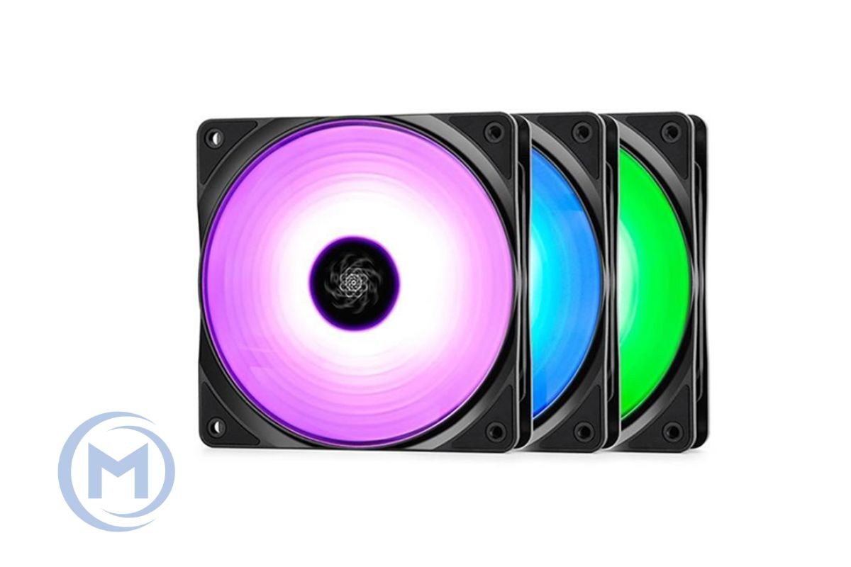 Cooler for PSU/CASE DEEPCOOL RF120(3IN1 SET) RGB LED 3x120x120x25mm Hydro Bearing 1300 RPM
