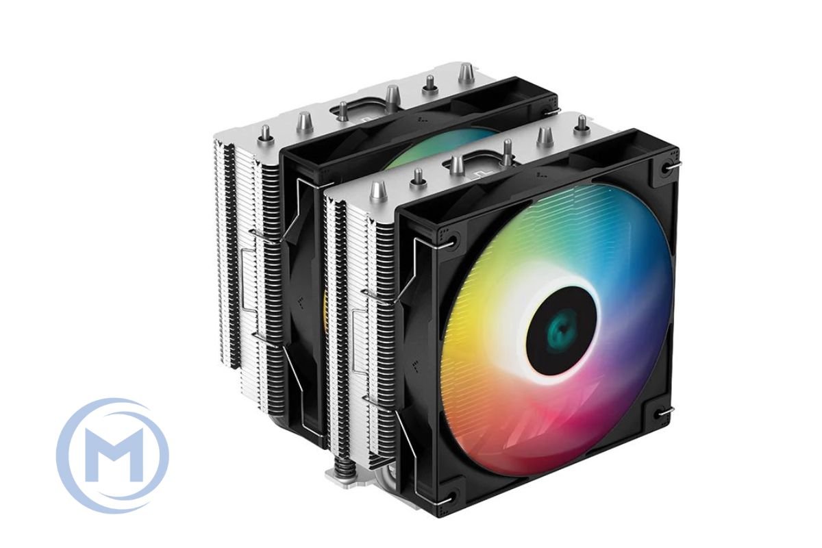 CPU cooler DEEPCOOL AG620 BLACK ARGB LGA115*/1700/1200/20*/AMD 2x120mm PWM fan,300-1850rpm,6HP