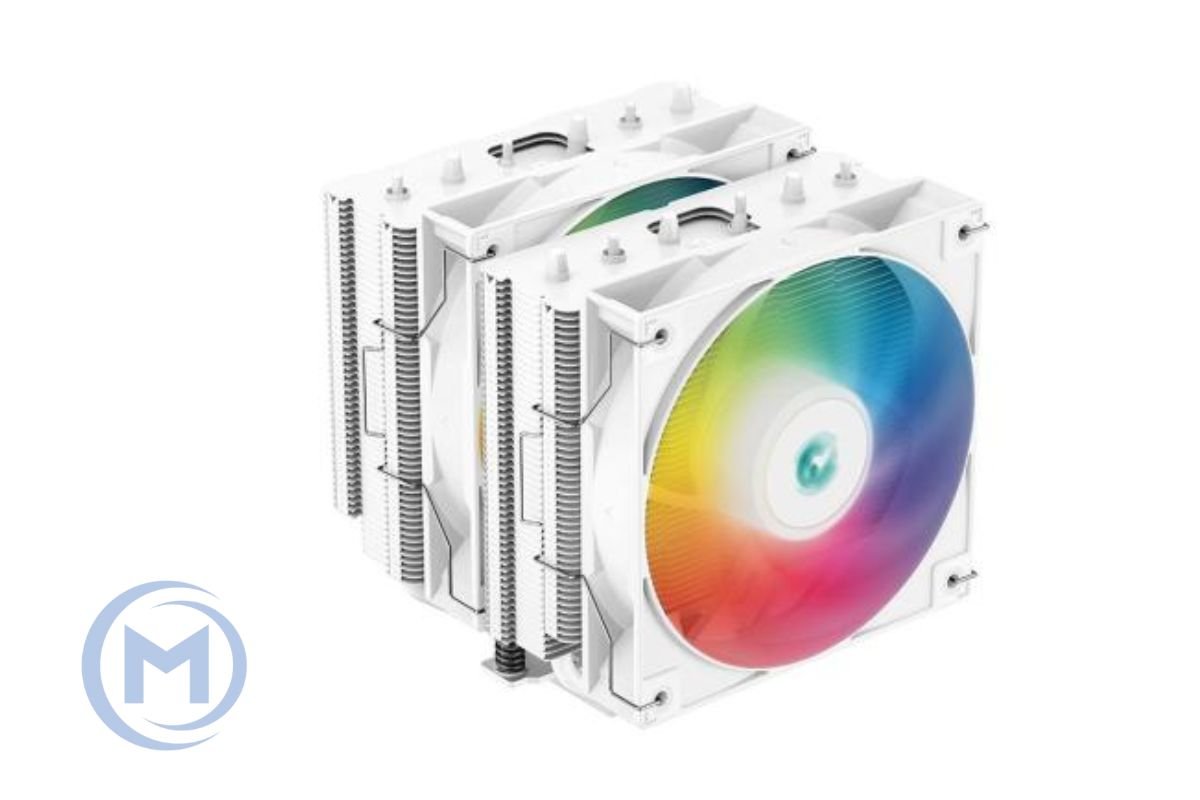 CPU cooler DEEPCOOL AG620 G2 WH ARGB LGA1700/1851/AMD 2x120mm 300-1950rpm,6HP