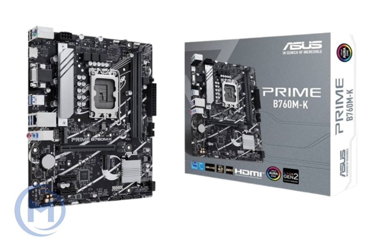 MB LGA1700 ASUS B760M-K,2xDDR5,10xUSB,4xSATAIII,mATX,PCIe16x, 2PCIe1x VGA,HDMI