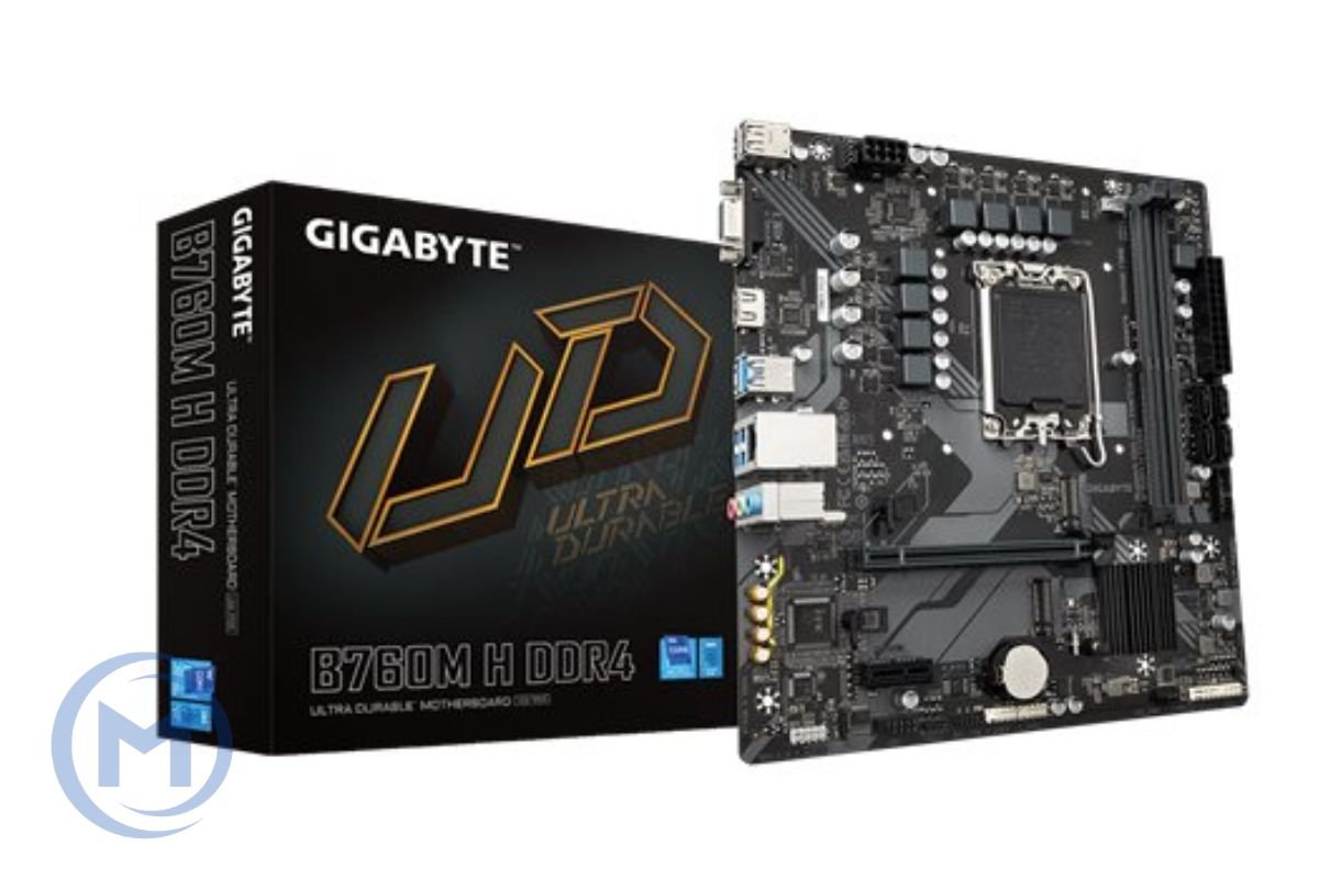 MB LGA1700 GIGABYTE B760M H DDR4,2xDDR4,12xUSB,4xSATAIII,mATX,M.2 PCIe16x, PCIe1x,VGA HDMI