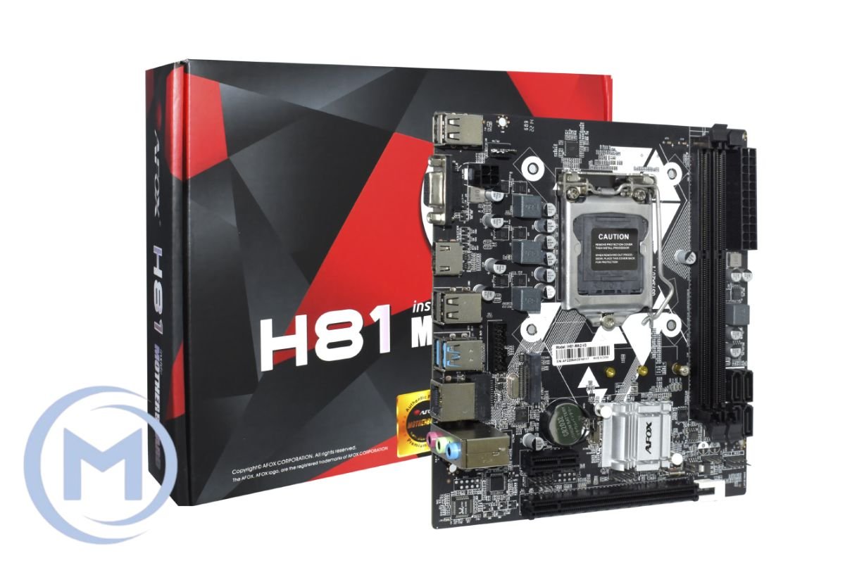 MB AFOX IH81-MA LGA1150 H81,2xDDR3 1333/1600,1xPCI-Ex16,USB3.0,SATA3,LAN, mATX, VGA,HDMI УЦЕНКА