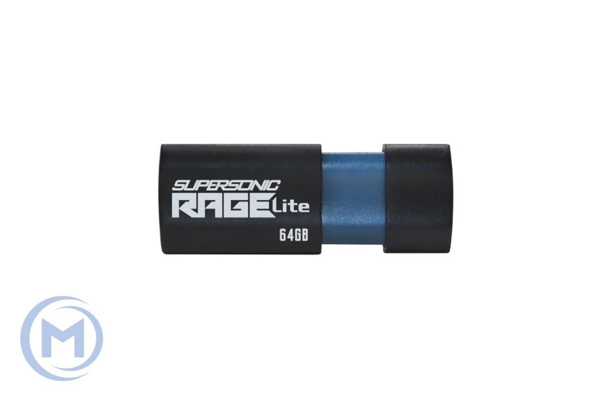 PEN DRIVE 64GB USB 3.2 PATRIOT RAGE LITE BLACK