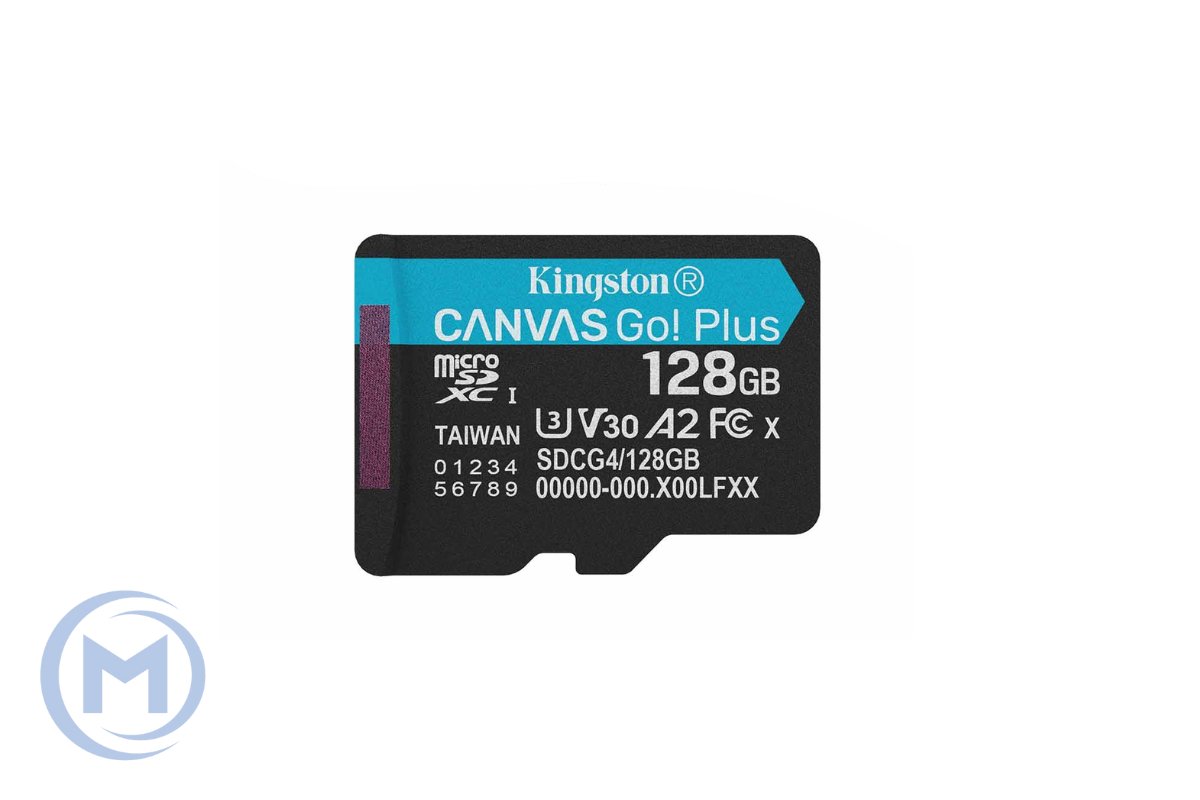 Micro Secure Digital Card (Trans Flash) 128GB HC10 KINGSTON Canvas Go Plus G4 200R V30
