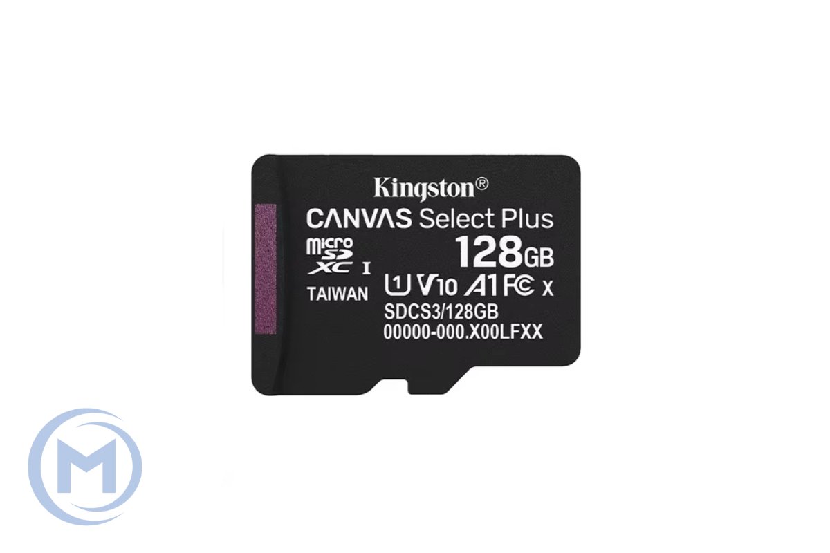 Micro Secure Digital Card (Trans Flash) 128GB HC10 KINGSTON Canvas Select Plus G3 150R A1 C10
