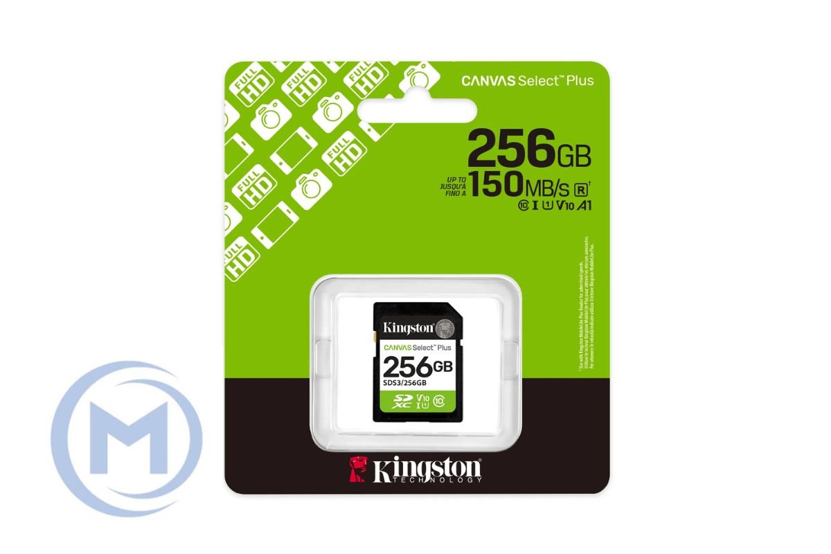 Secure Digital SDXC CL10 256GB KINGSTON Canvas Select Plus G3 150R C10 UHS-I U1 V10