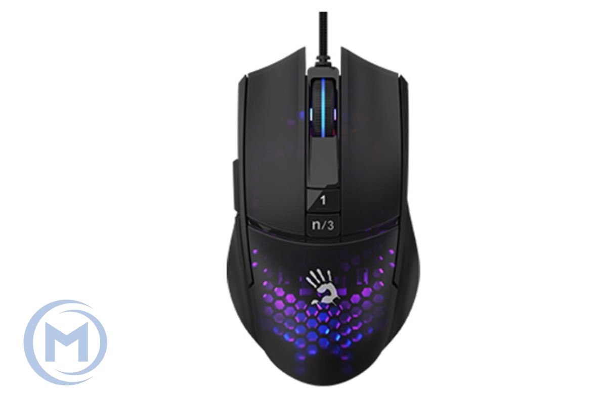 A4TECH BLOODY L65 MAX LIGHTWEIGHT GAMING 12000CPI HONEYCOMB RGB METAL FEET ACTIVE USB