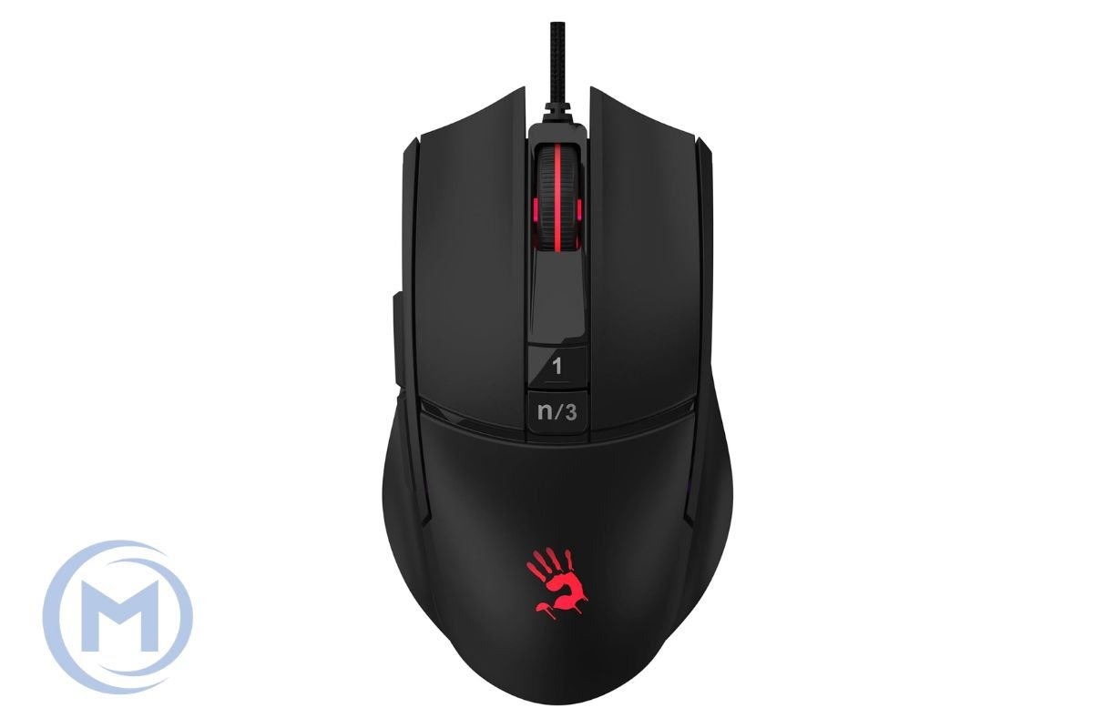 A4TECH BLOODY L65 MAX LIGHTWEIGHT GAMING 12000CPI STONE BLACK RGB METAL FEET ACTIVE USB