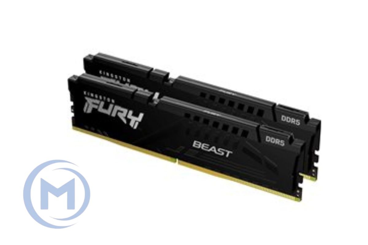 DDR5 64GB (2x32GB) PC-41600 (5200MHz) KINGSTON FURY BEAST BLACK KF552C40BBK2-64