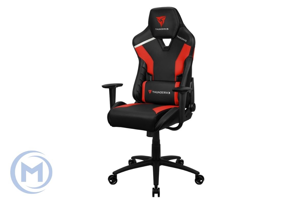 Gaming Chair ThunderX3 TC5 EMBER RED 3D Armrest 65mm wheels PVC Leather