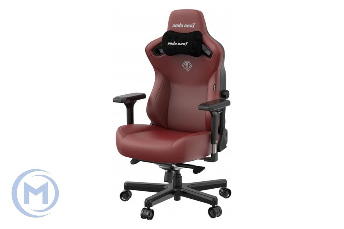 Gaming Chair AD12YDC-XL-01-A-PV/C AndaSeat Kaiser 3 XL MAROON 4D Armrest 65mm wheels PVC Leather