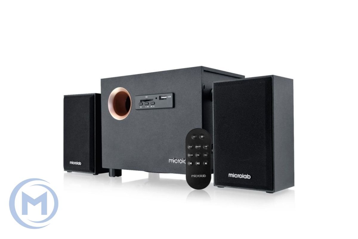                 Microlab Subwoofer M-105R 2.1 10W (5W+2.5W*2) FM,USB,SD,REMOTE BLACK >40dB