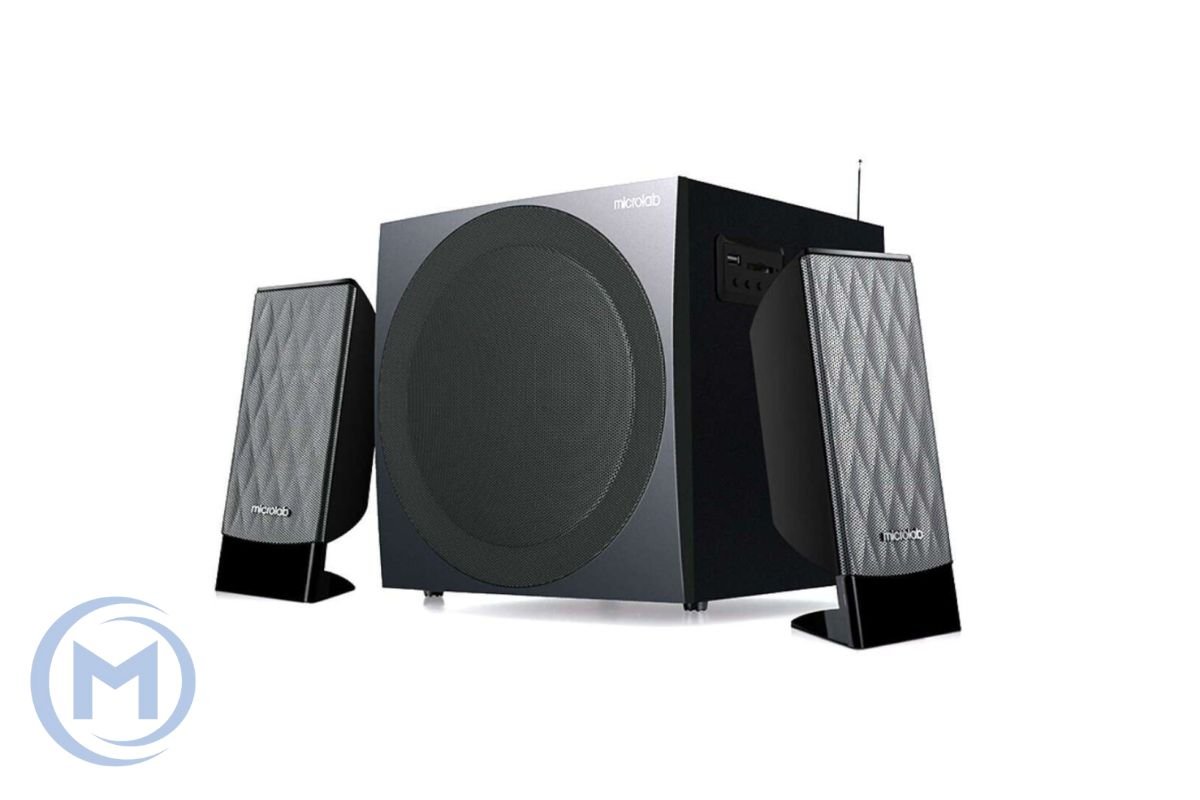                 Microlab Subwoofer M-300U 2.1 BLACK 38W(14W+2*12W) USB,SD,FM
