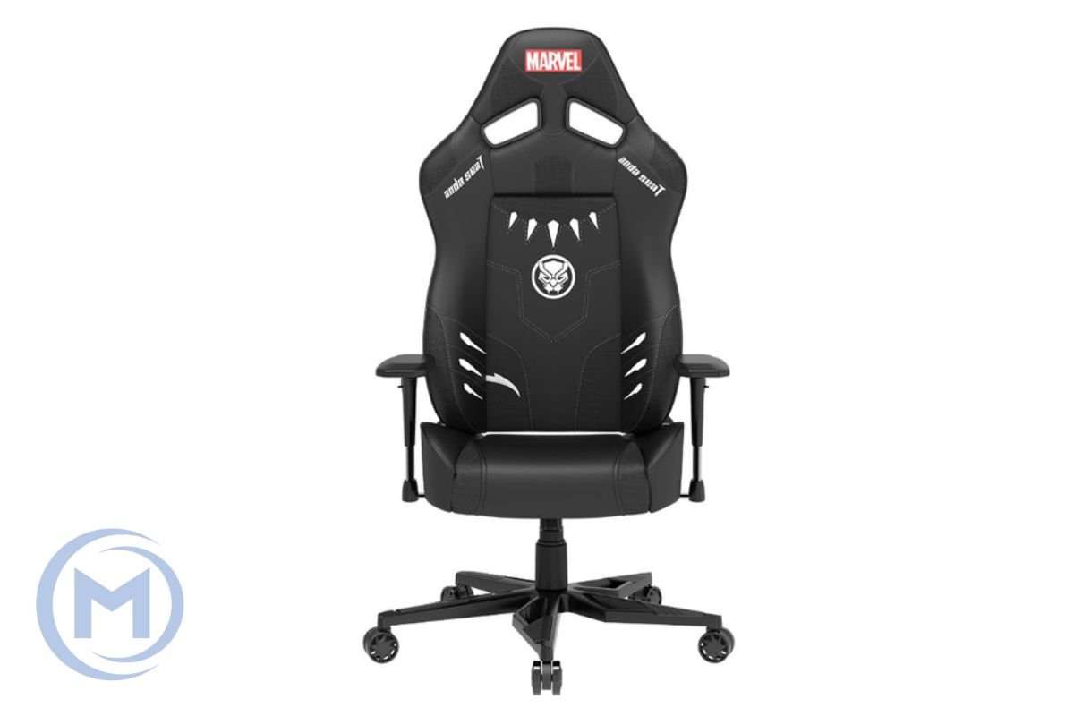 Gaming Chair AD19-08-B-PV AndaSeat MARVEL Edition BLACK&WHITE 4D Armrest 65mm wheels PVC Leather