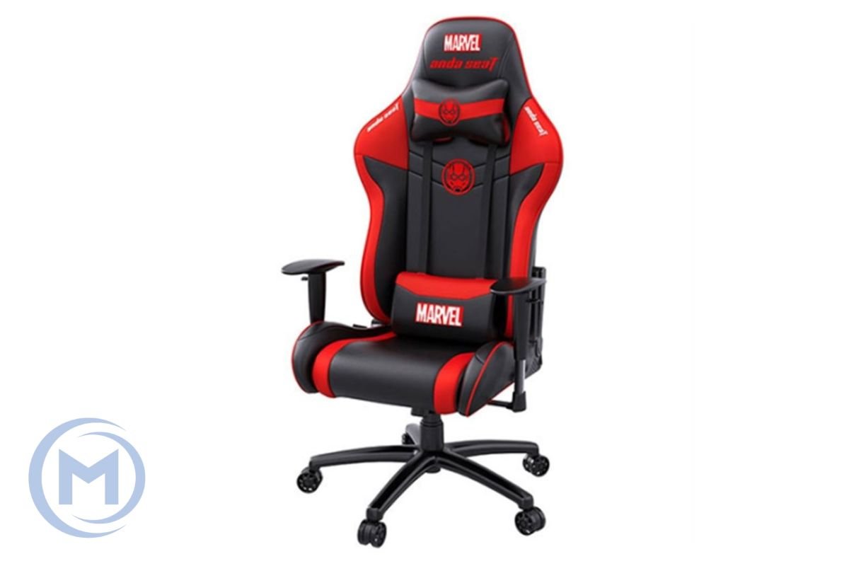 Gaming Chair AD5-04-BR-PV AndaSeat MARVEL Edition BLACK&RED 2D Armrest 65mm wheels PVC Leather
