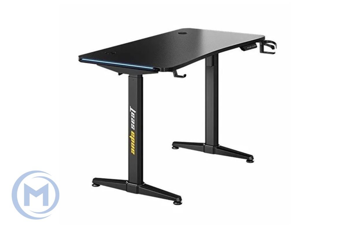 Gaming Desk AD-D-DD1-1600-08-B AndaSeat Xtreme Pro Carbon Fiber Texture Tabletop USB