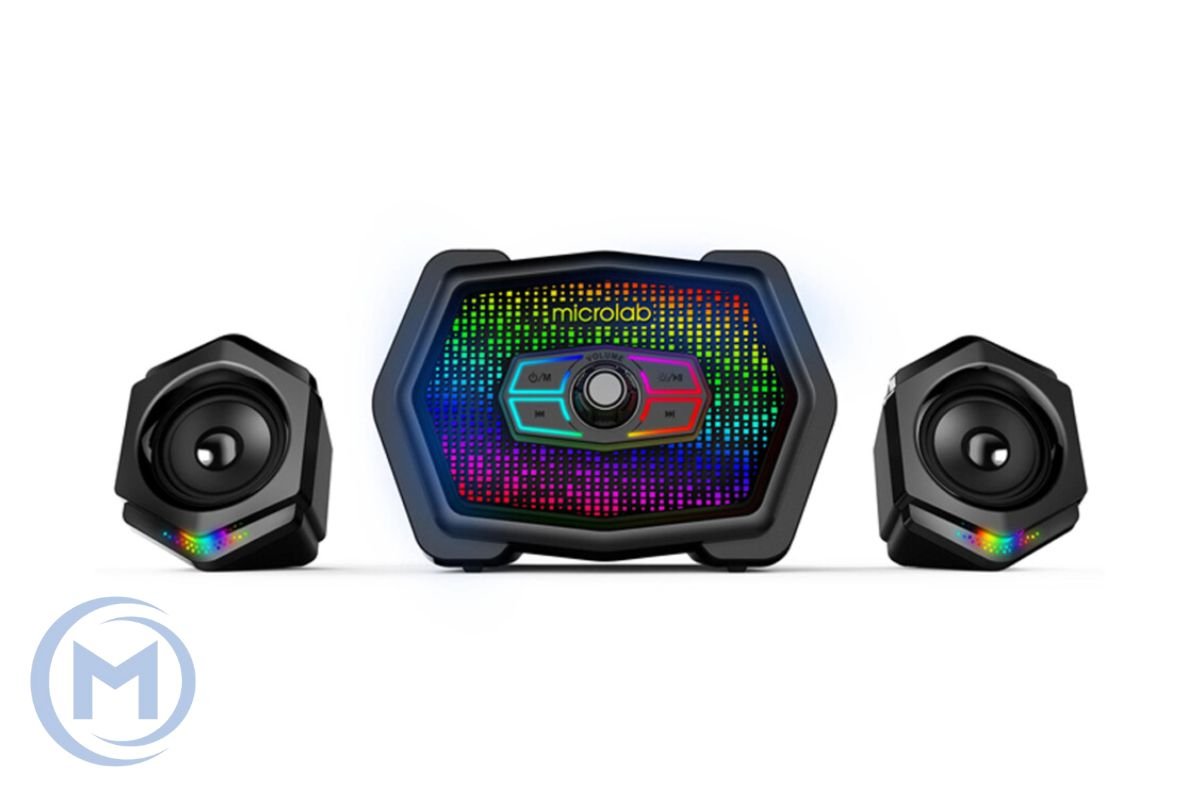                Microlab Subwoofer U-220 RGB 2.1 BLACK 10W (2.5Wx2 + 5W) USB, Bluetooth 5.0