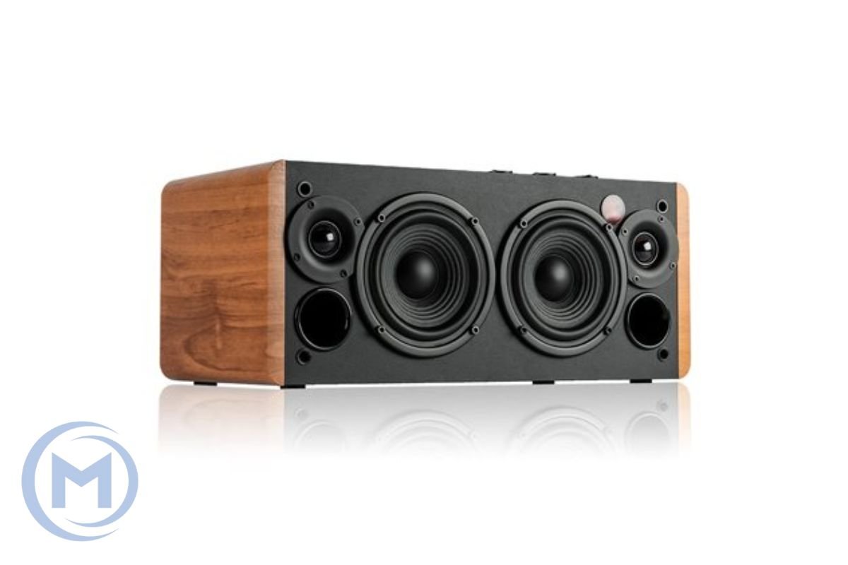 Беспроводная колонка Edifier D12, AUX, Line in, R/L (treble): 15W+15W , R/L (mid-range and bass): 20W+20W , Пульт управления, МДФ, Коричневый