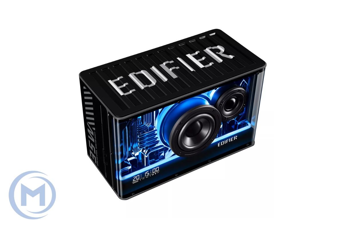 Беспроводная колонка Edifier QD35, ≥85dB(A), 5.3BT, AUX, USB-A, 25W (Mid-bass) + 15W (Treble), зарядный модуль GaN, подсветка, Черный