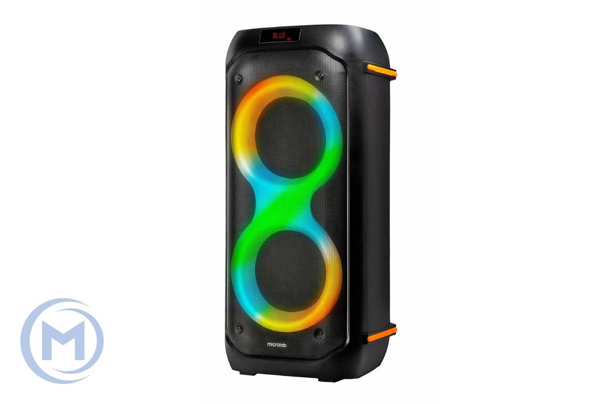 Microlab Party Speaker PT602 40W RGB LED, Bluetooth,4000mAH, 3.5mm Line in, microSD,USB, Remote