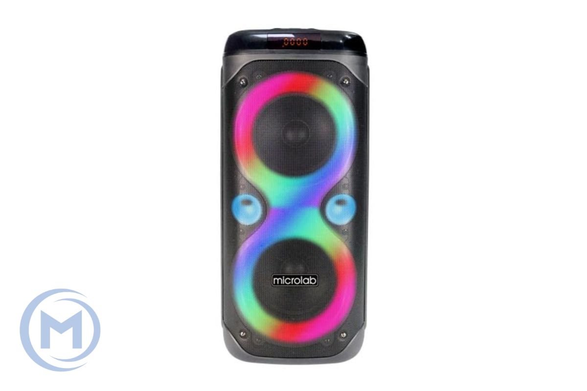 Microlab Party Speaker PT800 33W RGB LED, Bluetooth,4500mAH, 3.5mm Line in, USB, Remote