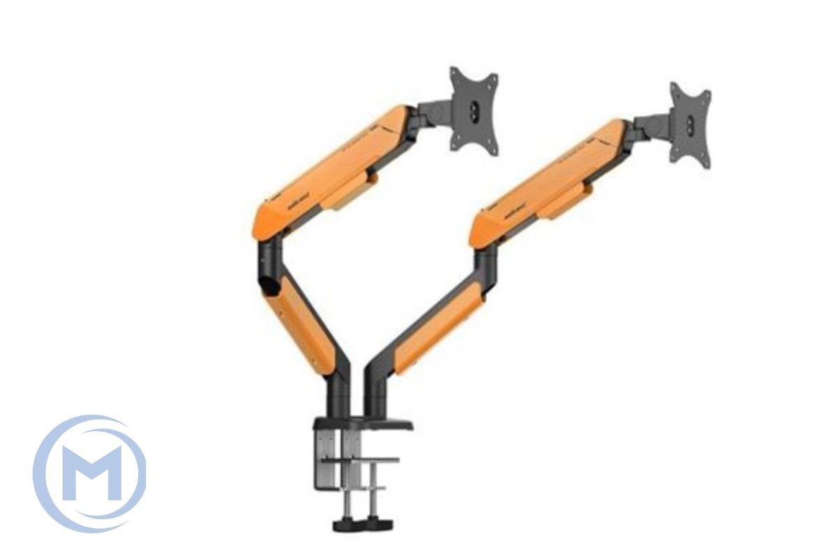 Monitor Arm AD-W-A9-2S-BO AndaSeat 17''-42',max 15Kg, rotation 360°, Tilt Range -75° to 75° ORANGE